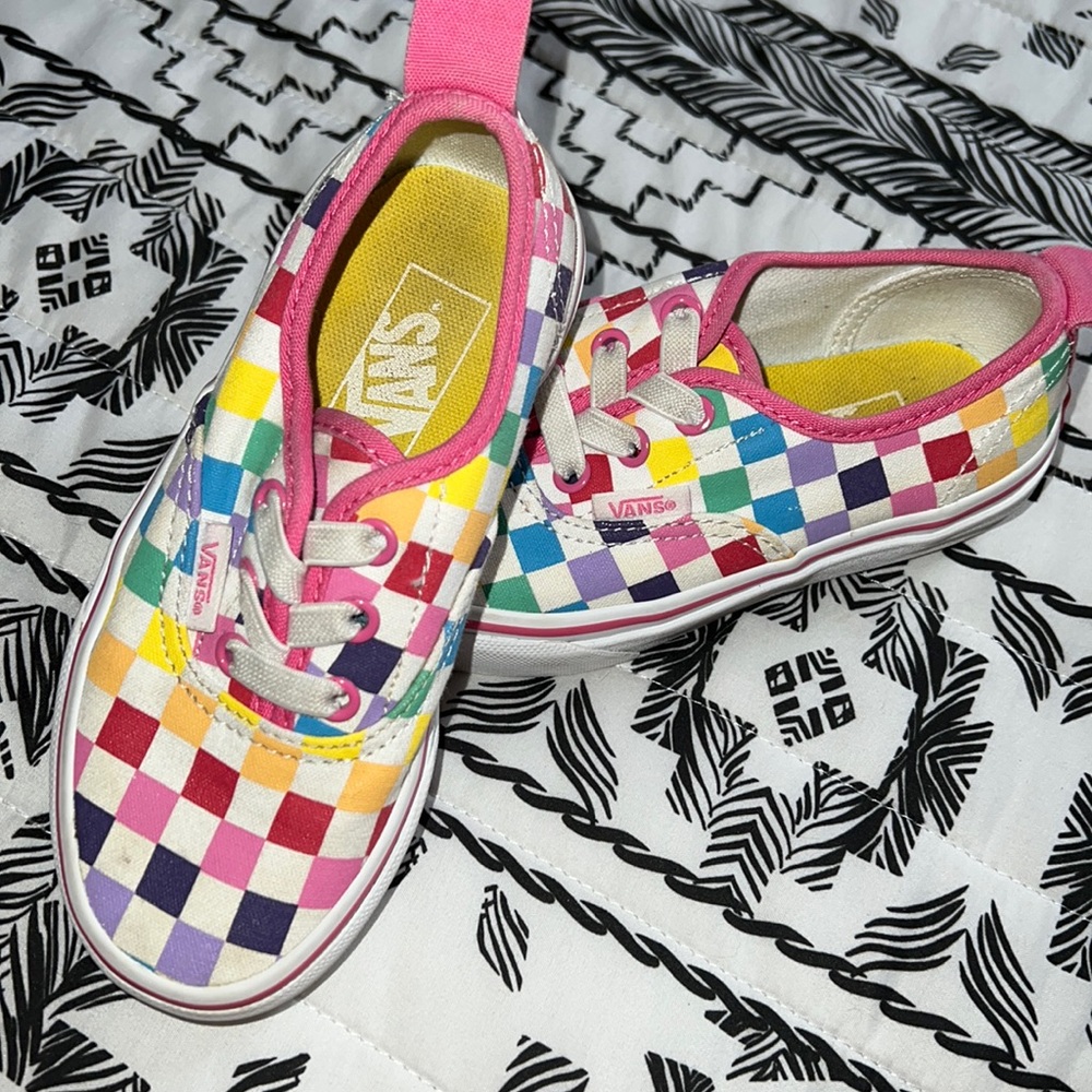 Toddler checkerboard vans
